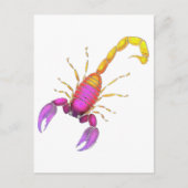 Carte Postale Aquarelle de scorpion (Devant)
