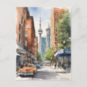 Carte Postale Aquarelle de Toronto (Devant)