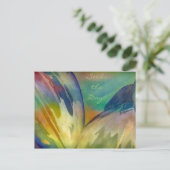 Carte Postale Aquarelle de tournesol (Debout devant)