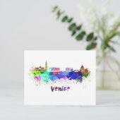 Carte Postale Aquarelle de Venise (Debout devant)