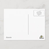 Carte Postale Aquarelle des abeilles Fleurs rose Cosmos (Dos)