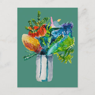 Carte Postale Aquarelle des fleurs australiennes