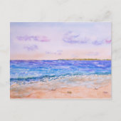 Carte Postale Aquarelle des îles Caïmans (Devant)