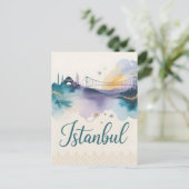 Carte Postale Aquarelle d'Istanbul (Debout devant)