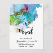 Carte Postale Aquarelle d'or Faire-part (Devant)