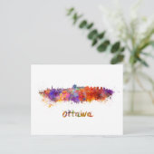 Carte Postale Aquarelle d'Ottawa (Debout devant)