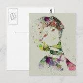 Carte Postale Aquarelle du danseur (Devant / Derrière)