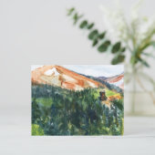 Carte Postale Aquarelle du district minier de Red Mountain (Debout devant)