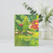 Carte Postale Aquarelle du jardin botanique Fletcher Moss (Debout devant)