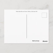 Carte Postale Aquarelle du jardin botanique Fletcher Moss (Dos)