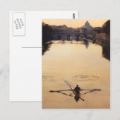 Carte Postale Aquarelle du Tibre (Devant / Derrière)