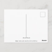 Carte Postale Aquarelle en fleur d'amande (Dos)