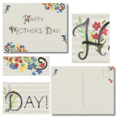 Carte Postale Aquarelle épanouie Bonne fête des Mères