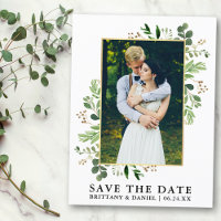 Aquarelle Eucalyptus Photo Enregistrer La Date