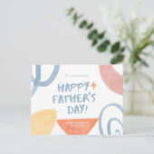 Carte Postale Aquarelle fête des pères (Debout devant)