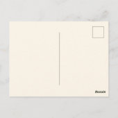 Carte Postale Aquarelle Feuilles d'automne Bon thanksgiving Wrea (Dos)