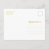 Carte Postale Aquarelle Feuilles Joyeuses Fêtes de Noël Photo (Dos)