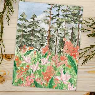 Carte Postale Aquarelle Fleur sauvage Fleur de prairie