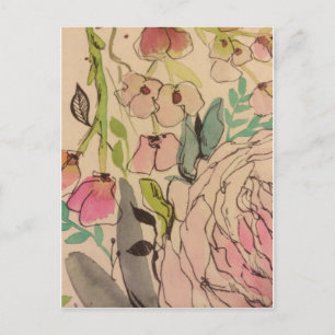 Carte Postale Aquarelle fleurie 2