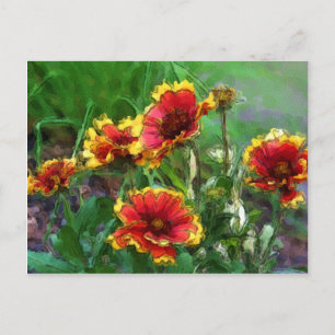 Carte postale Aquarelle Fleurs de couverture