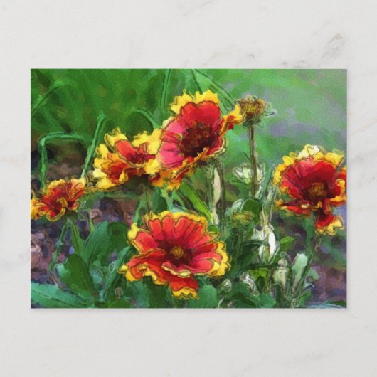 Carte postale Aquarelle Fleurs de couverture (Devant)