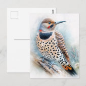 Carte Postale Aquarelle Flickr Nord (Devant / Derrière)