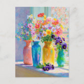 Carte Postale Aquarelle Floral  (Devant)