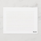 Carte Postale Aquarelle Floral Botanical Recette (Dos)