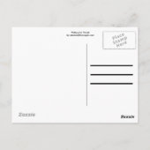 Carte Postale Aquarelle Florale (Dos)