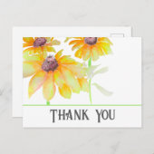 Carte Postale Aquarelle florale (Devant / Derrière)