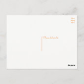 Carte Postale Aquarelle Florale Lys Fleurs Bonjour, Merci (Dos)