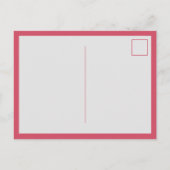 Carte Postale Aquarelle florale personnalisée initiale points ro (Dos)