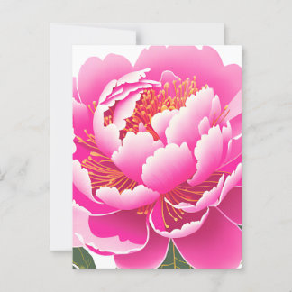 Carte Postale Aquarelle florale rose