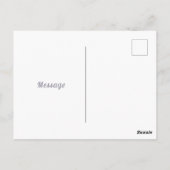 Carte Postale Aquarelle florale unique mère et enfant éléphant (Dos)