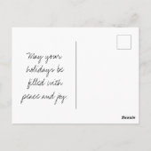 Carte Postale Aquarelle Forêt d'hiver Arbres simples (Dos)