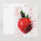 Carte Postale Aquarelle Fruit Fruit Alimentation Texture (Devant / Derrière)