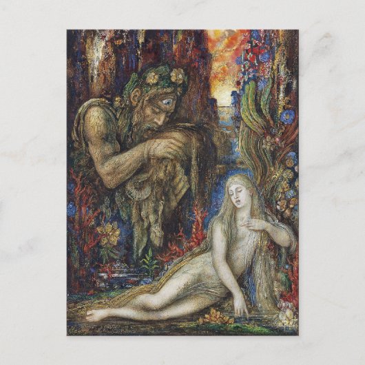 Carte Postale Aquarelle Galatea Gustave Moreau (Devant)