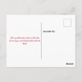 Carte Postale Aquarelle Gnomes Rose Valentine Salutation (Dos)