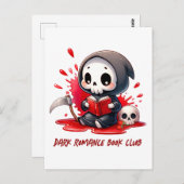 Carte Postale Aquarelle Griffeuse Louveur de livre (Devant / Derrière)