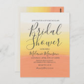 Carte Postale Aquarelle Halloween Candy Corn Fête des mariées (Devant / Derrière)