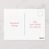 Carte postale Aquarelle Holly Sprigs (Dos)