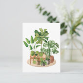 Carte Postale Aquarelle Houseplants (Debout devant)