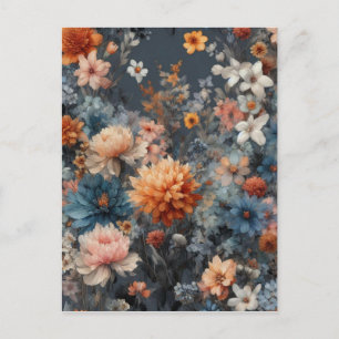 Carte Postale Aquarelle Illustration rustique vintage élégant