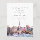 Carte Postale Aquarelle Indianapolis Indiana Skyline City (Devant)