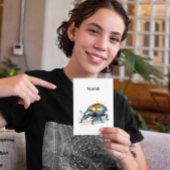 Carte Postale Aquarelle Iridescente Beetle, personnalisé