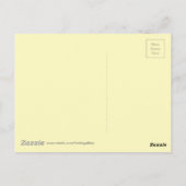 Carte Postale Aquarelle Jaune Orange Fleurs de printemps Design (Dos)