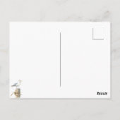 Carte Postale Aquarelle Joyeux 4 juillet Plage Chien patriotique (Dos)