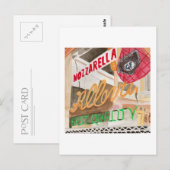 Carte Postale Aquarelle Little Italy Deli Window (Devant / Derrière)