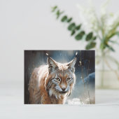 Carte Postale Aquarelle Lynx (Debout devant)