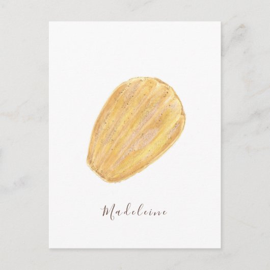 Carte Postale Aquarelle Madeleine (Devant)